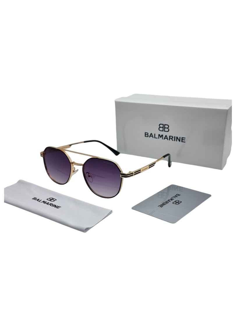 BALMARINE BALMARINE Unisex  Round Edge Cut Sunglasses  - Image 1