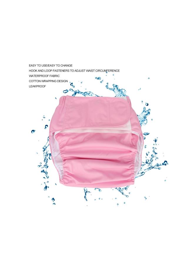 Generic Adult Cloth Diaper, Pocket Nappies For Elderly Incontinence Reusable Adult Elderly For Pocket Pocket Swim Nappy Adults For Pocket Nappies Nappies Cloth Diapers (Pink) - Image 3
