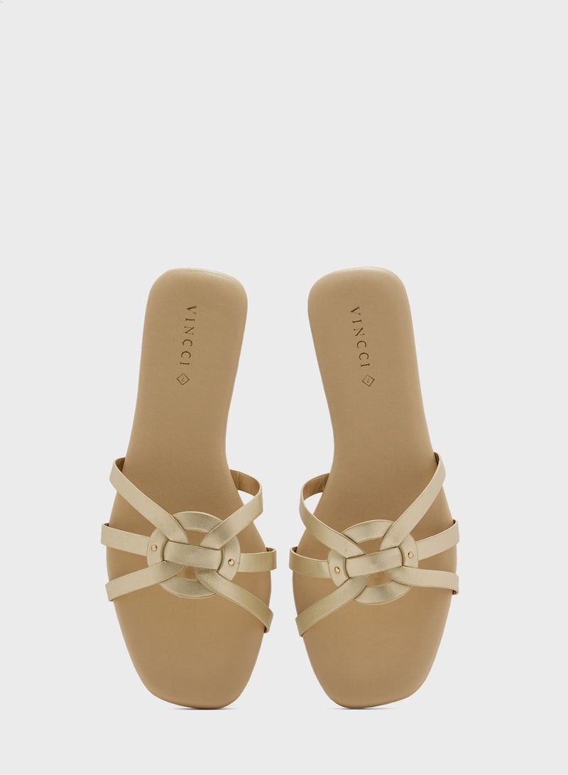 Multi Strap Flat Sandals