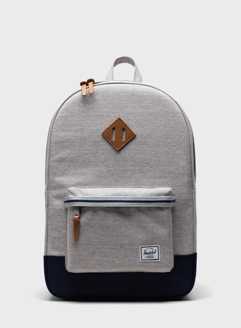Herschel Heritage600D Polyester light Grey Crosshatch/Peacoa