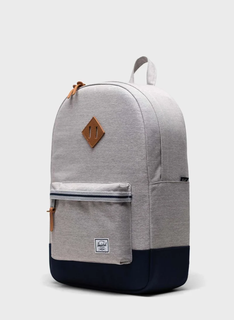 Herschel Heritage600D Polyester light Grey Crosshatch/Peacoa