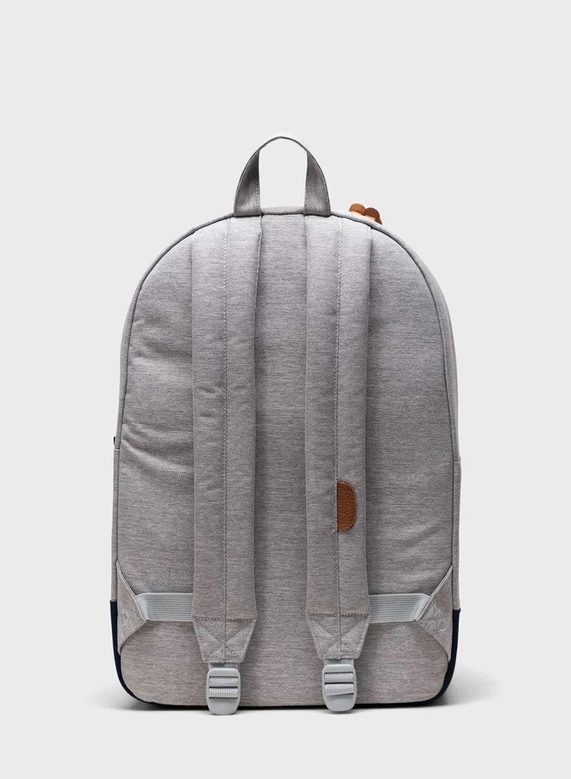Herschel Heritage600D Polyester light Grey Crosshatch/Peacoa