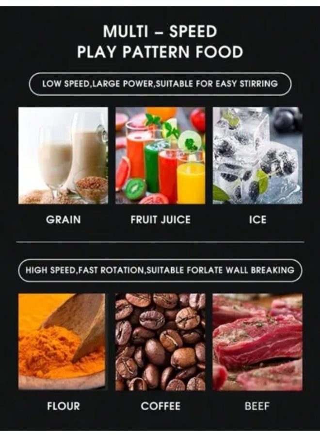 سيلفر كريست خلاط تجاري شديد التحمل من سيلفر كريست | محرك 4500 واط، 6 شفرات من الستانلس ستيل، عصارة ومطحنة متعددة الوظائف | مثالي للعصائر وسحق الثلج ومعالجة الطعام | اسود - Image 4