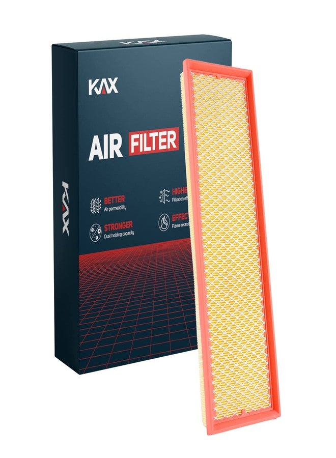 KAX Engine Air Filter, CA10085 Replacement for VW Jetta 2005-2014 2.5L, Passat Beetle 2012-2014 2.5L, Golf 2010-2014 2.5L, Rabbit 2006-2009, Advanced Air Filter Media, Increased Acceleration - Image 1