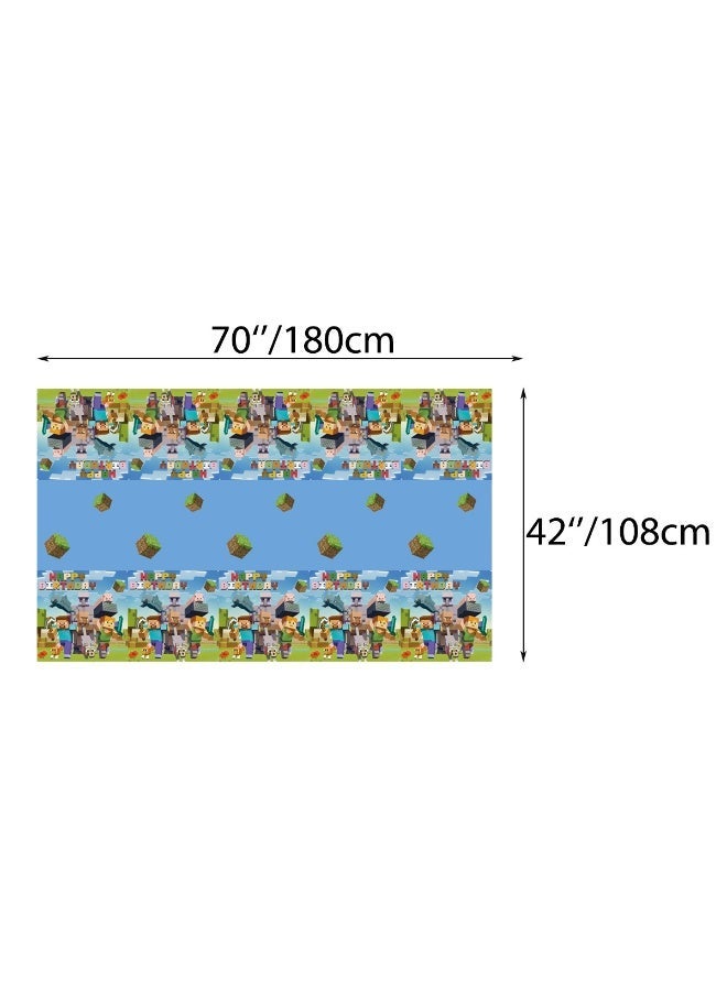 Neox Minecraft Birthday Party Kit for Kids for 10 People, Complete Tableware Set, Minecraft Party Decorations - Image 4