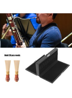 Thoraya 2 Layer Black Leather Reed Case for 20 Reeds Moisture Proof Box Musical Instrument Accessories  - Image 4