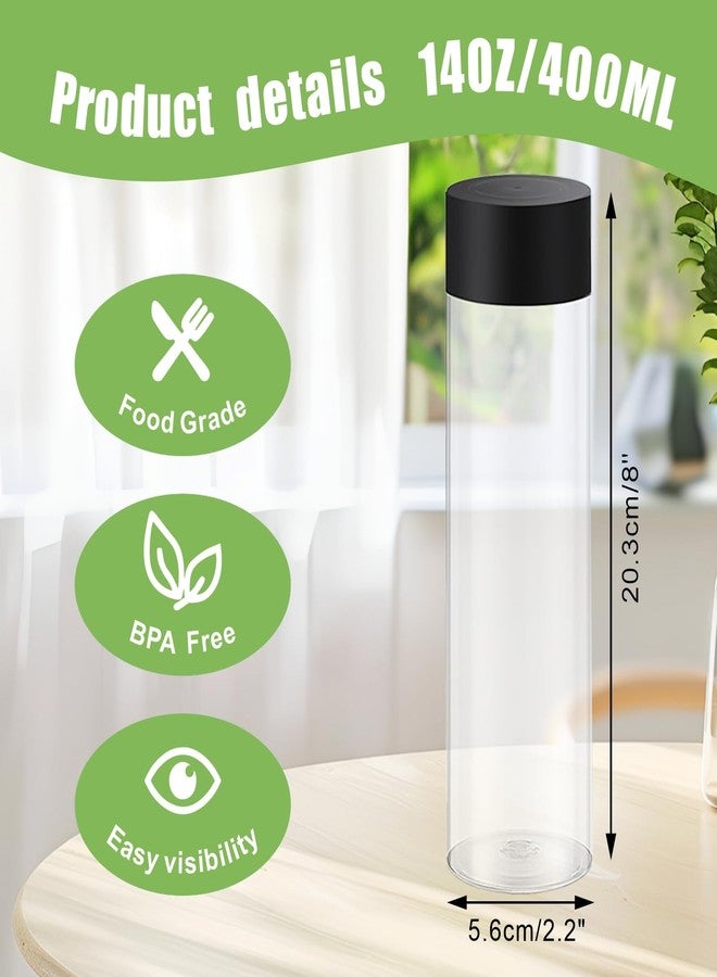 QZV 16 Pack Empty Plastic Sensory Bottles with Lids 13.5 oz/ 400 ml Bulk Empty Reusable Juice Water Bottles for DIY Crafts Classroom Handmade Party Decoration - Image 2