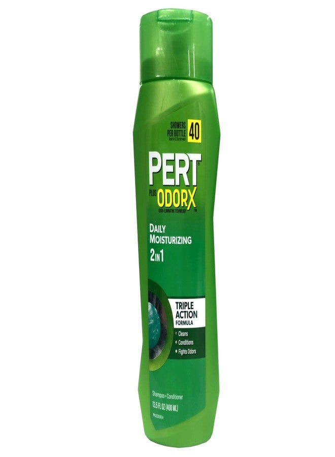 Pert Plus OdorX Daily Moisturizing 2-in-1 Shampoo & Conditioner 13.5 fl oz (Pack of 2) - Image 2