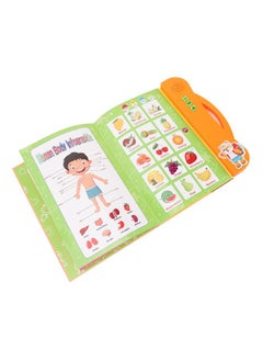 NIBEMINENT Kids English Sound Book 11 Educational Topics Clear Pictures Interactive Electronic Learning for Children Orange  - Image 3