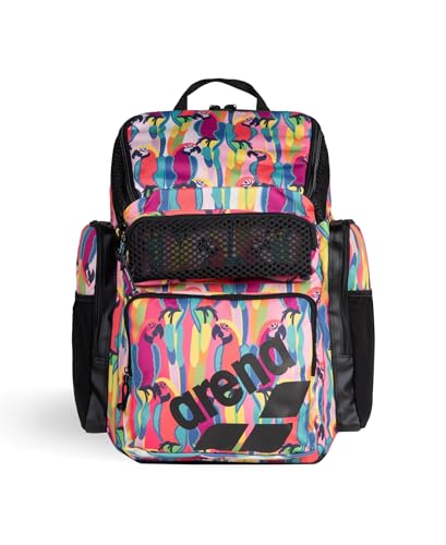 Arena One Go Backpack Swimmers Athletes Sports Gym Rucksack Multisport Daypack Large Size Training Gear Equipment Swim Bag for Men and Women 45 Liters Arena Tropical Delight - Image 1