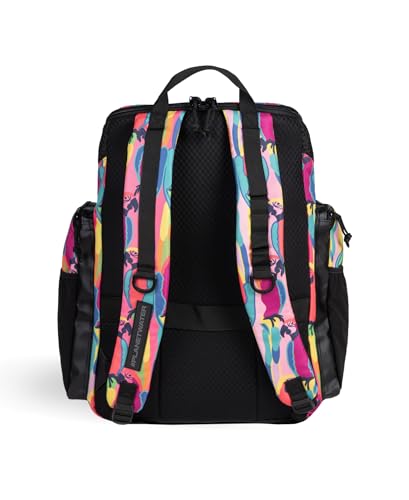 Arena One Go Backpack Swimmers Athletes Sports Gym Rucksack Multisport Daypack Large Size Training Gear Equipment Swim Bag for Men and Women 45 Liters Arena Tropical Delight - Image 3