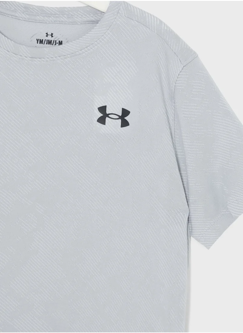 UNDER ARMOUR Boys' Tech Vent Geode T-Shirt