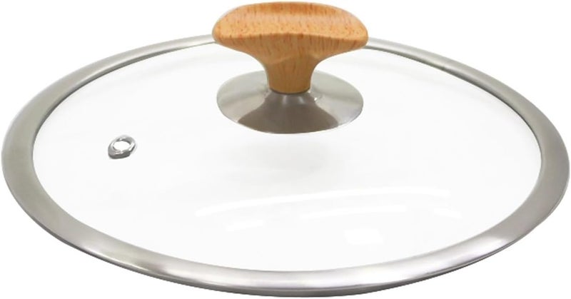 Saucepan Lid Tempered Glass Saucepan Casserole Frying pan Lid Replacement Glass Lids for Pans Pots and Casseroles with Bakelite Handle Pot Lid(23) - Image 1