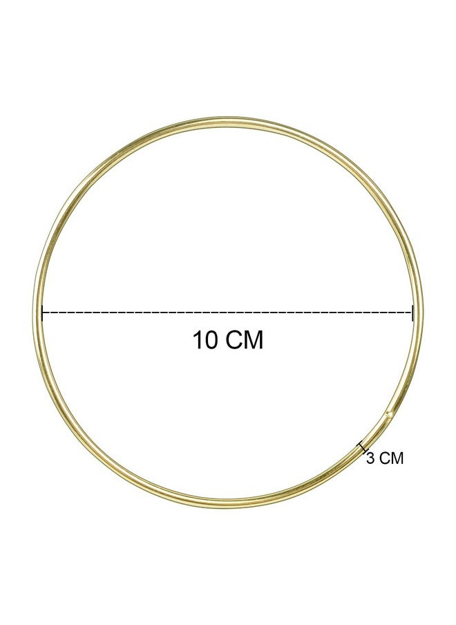 BronaGrand - 6Pcs 4 Inch Metal Hoops Metal Rings For Dream Catcher And Crafts(Gold And Silver) - Image 1