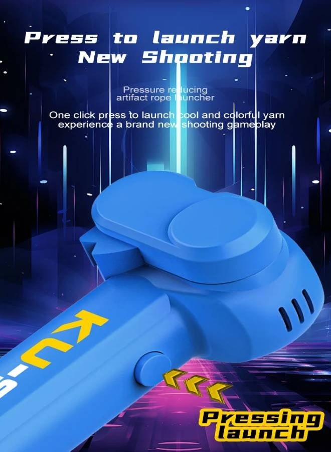 ارواق لعبة إطلاق حلقة فيدجيت، حبل إطلاق سحاب يدوي قابل للتعديل سرعة حبل مضيء لاسو لعبة ممتعة للأطفال والكبار - أخضر - Image 5