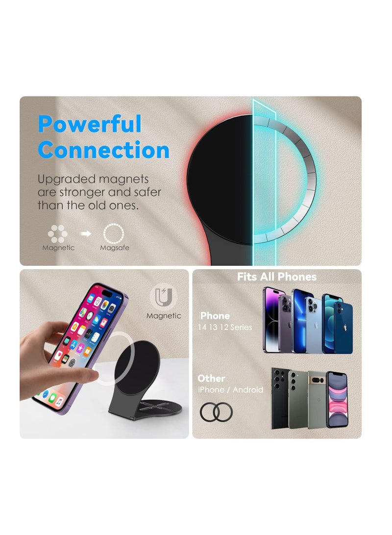 Anmi Magnetic Phone Holder for Laptop, Computer Monitor Side Mount Clip - Image 5