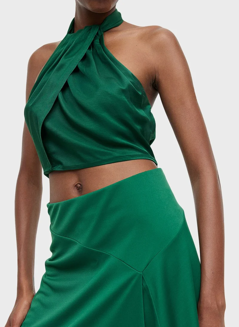 H&M Asymmetric Tiered Skirt