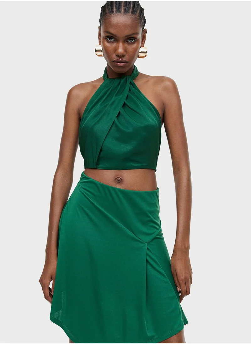 H&M Asymmetric Tiered Skirt