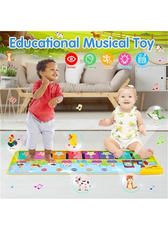 Generic - Floor Piano Mat for Toddlers 1-3 with 34 Music Sounds Educational Baby Musical Toys Toddler Toys Age 1-2 Sensory Interactive Learning Toys for 1 2 3 Year Old Boy Girl Birthday Gifts - Image 1