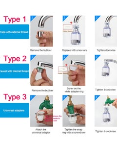 ATOZS ATOZS Sink Faucet Water Filter,water filter for tap,water filter for sink water filter,360° Rotating faucet water filter,water dispenser faucet,Water Purifier for Home And Bathroom Tap  - Image 3