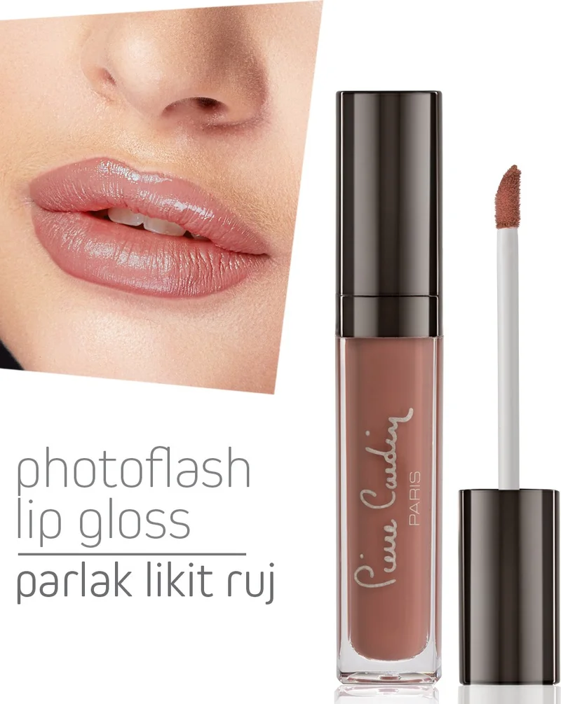 pierre cardin Photoflash Lipgloss – Glossy Liquid Lipstick - Biscuit