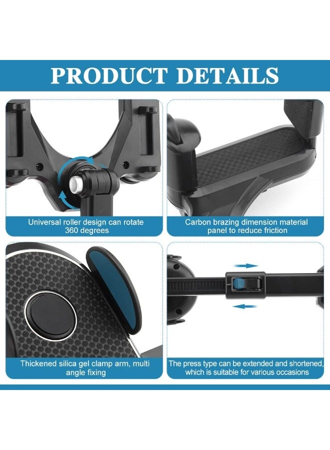 Multi-Function Car Phone Holder Mounted on Rearview Mirror, Universal Adjustable Phone Mount with 360° Rotation and Strong Grip Compatible with All Smartphones for Safe Driving - Image 5