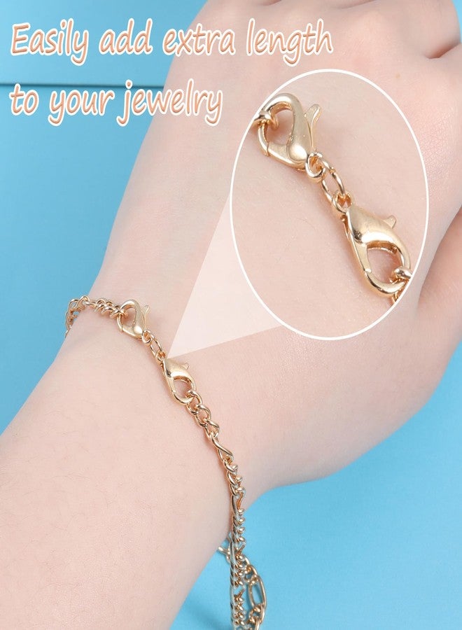 YQQYG 8PCS Double Lobster Clasp, Necklace Clasp Replacement Bracelet Safety Clasps for Necklaces and Bracelets to Wear Safely - Image 3