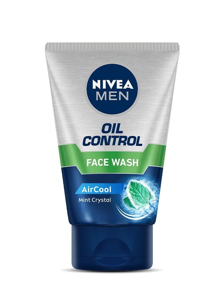 NIVEA MEN Oil Control Face Wash 100 g | With Magnolia Bark Extracts for 12 Hr Oil Control in Summer | 10 X Vitamin C Effect for Radiant Skin | For Oily Skin - Image 1