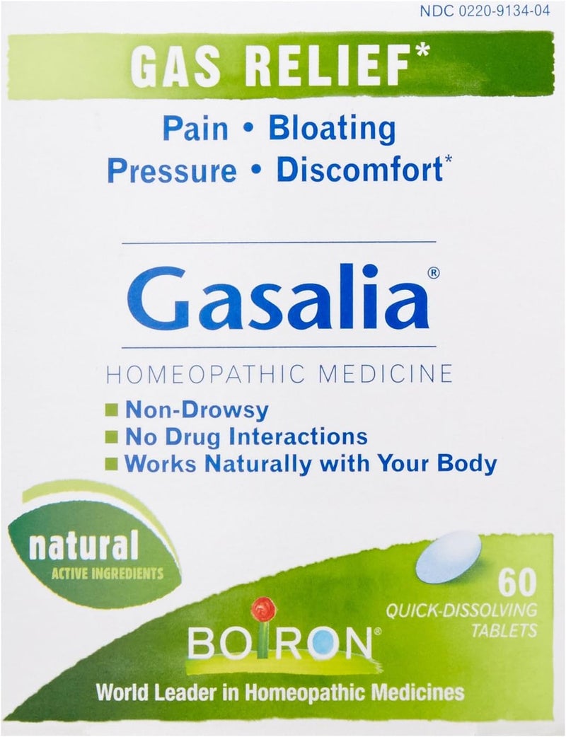 Boiron Boiron Gasalia, 3 Pack, (60 Tablets per Pack), Homeopathic Medicine for Gas Relief 