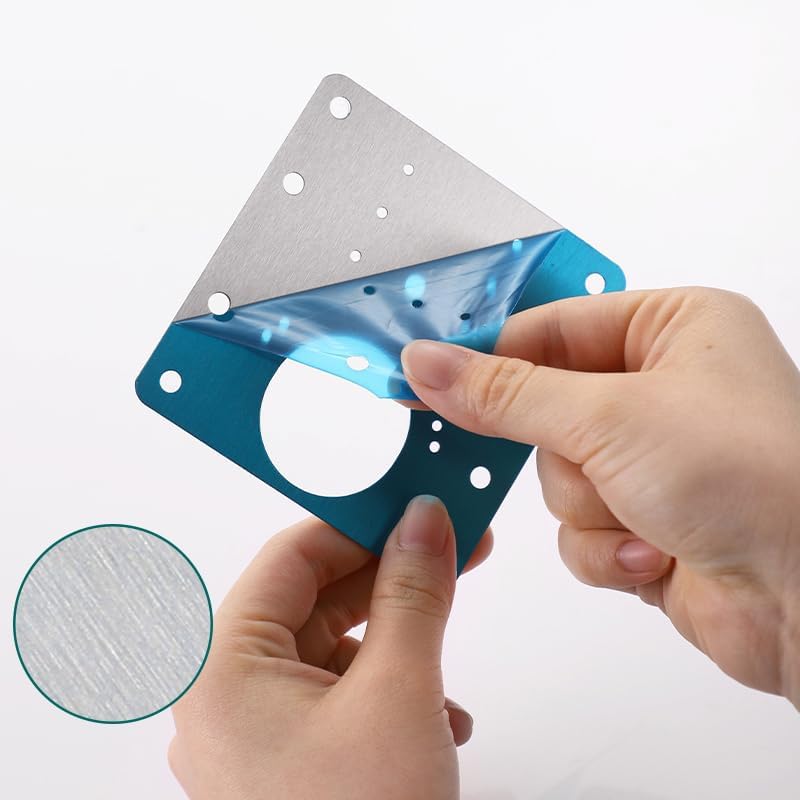 SHOWAY Cabinet Door Hinges Repair Plate Double Thickening Easy Installation Hinge Repair Plate,Stainless Steel Repair Accessory Plate Bracket with Mounting Screws for Furniture,Shelves,Cabinet (6 Pcs) - Image 2