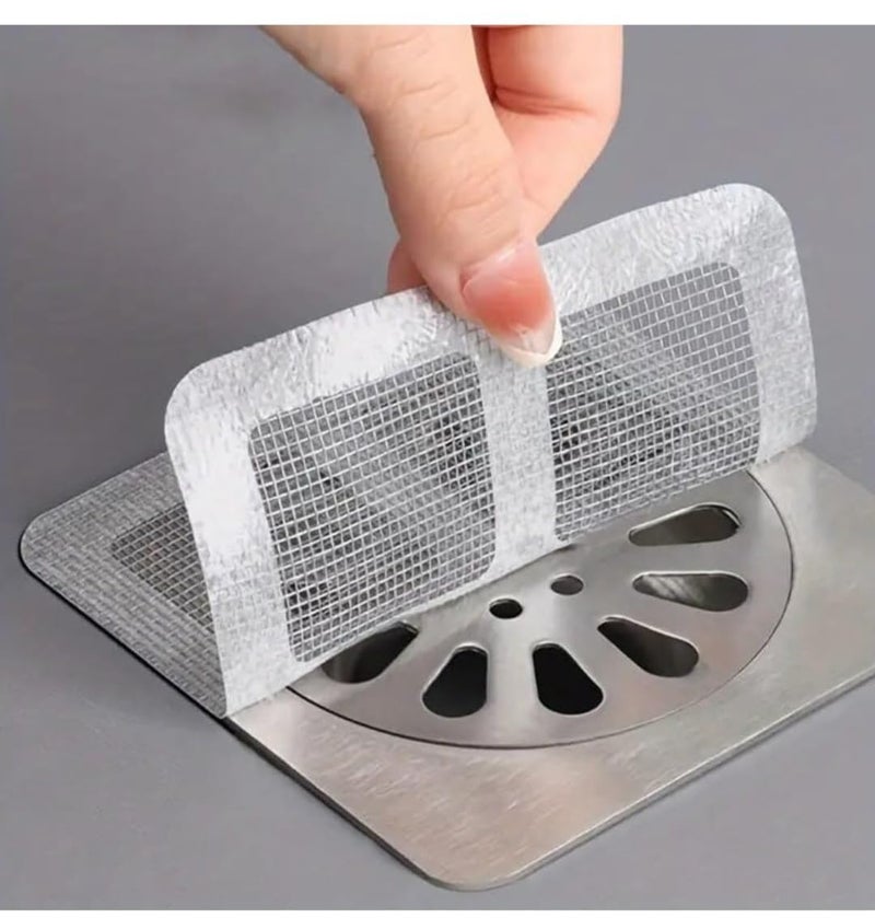 YTM Drain Catcher (pack of 1pcs) Disposable Shower Drain Hair Catcher, Drain Hair Catcher Waterproof Mesh Stickers for Bathroom Accessories - Image 1