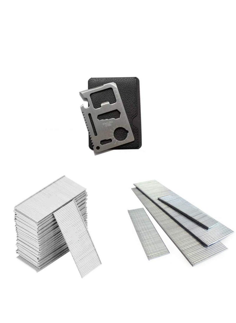 KROST Krost 18 Gauge Galvanized F32 Brad Nails for AirPneumaticElectric Brad Nailers with 11 in 1 Pocket Multitool 
