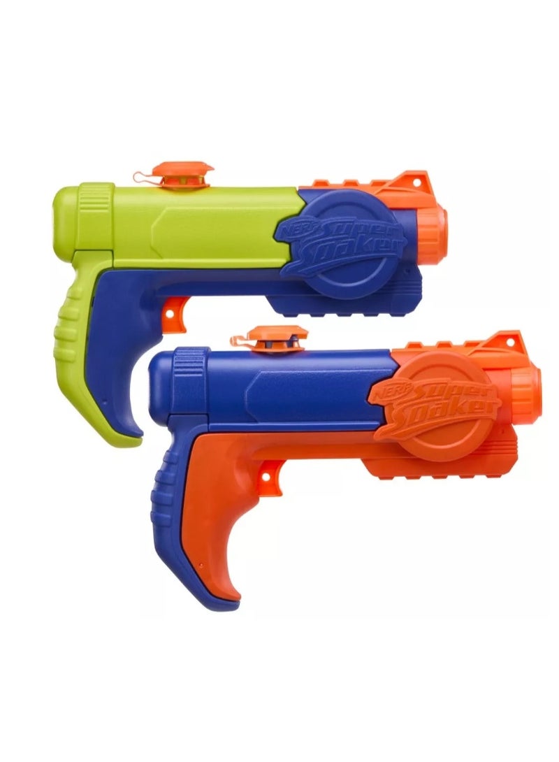HASBRO - NERF Nerf Super Soaker Piranha 2-Pack Water Blaster Set - Image 1