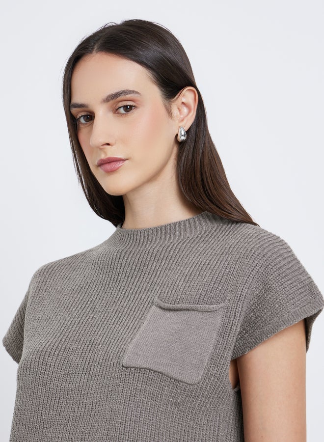 Styli Pocket Details Ribbed Top - Image 3