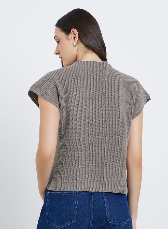 Styli Pocket Details Ribbed Top - Image 4