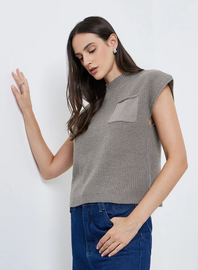 Styli Styli Pocket Details Ribbed Top