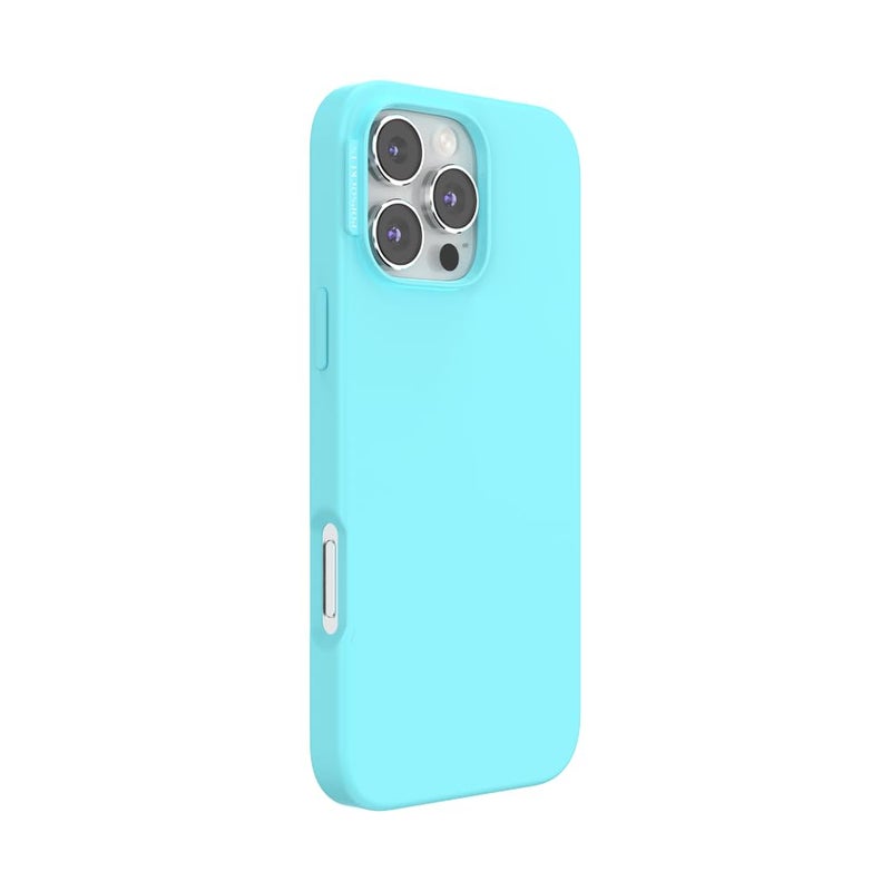 PopSockets iPhone 16 Pro Max Phone Case with MagSafe, Wireless Charging Compatible, Light Blue - Butterfly Pea Blue - Image 2