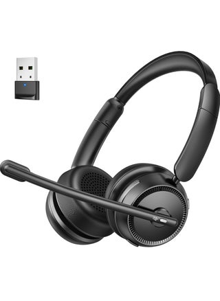 Bluetooth Headset with AI Noise Canceling Microphone, Stereo HiFi Bluetooth Headphones, Wireless Headset with USB Dongle for Computer Office Call Center Skype Zoom Meeting Trucker, M109 - pzsku/Z60E9B1E18400EDA0CC3DZ/45/_/1729754030/b9eac44e-6324-49f9-aa0f-1fdfab35d8b7
