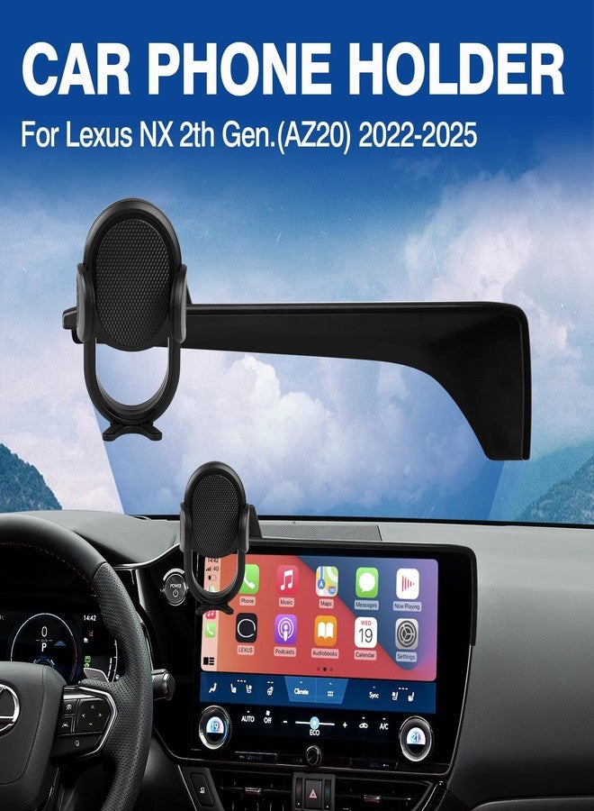 Autorder حامل هاتف السيارة Autorder لسيارة لكزس NX350/NX350h/NX450h+/NX450h+F سبورت 2022-2025 ملحقات تثبيت الهاتف شاشة 14 بوصة دوران 360° حوامل هواتف السيارات (غير مناسب لشاشة 9.8 بوصة) - Image 2