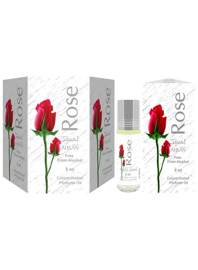 Rose Concentrated Perfume 6ml 6 pcs