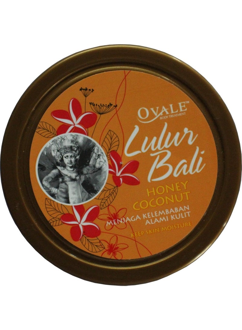 Ovale Lulur Bali Honey Coconut Body Treatment Scrub, Exfoliating & Smoothing Body Scrub for Soft, Glowing Skin 100g - Image 1