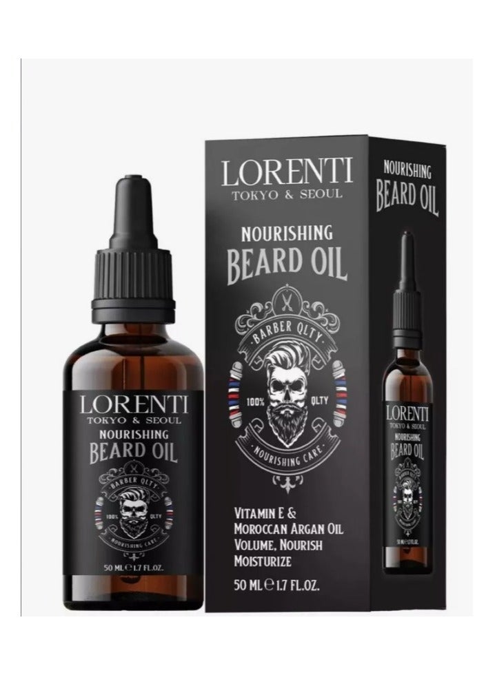 زيت اللحية المغذي من لورينتي الحل الأمثل للحية كثيفة ولامعة