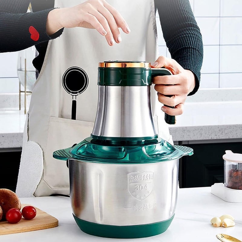 HaRvic HaRvic Stainless Steel Electric Meat Grinders with Bowl Heavy for Kitchen Food Chopper Vegetable Fruit Mixer Blender Chopper Juicer for OnionNuts Blender Electric Chopper 2 LTR  - Image 1