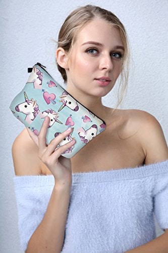 Deanfun Unicorn Makeup Bag, 3pcs/set Super Funny 3D Printing women cosmetic bag Multifuncition Pencil Holder (HZBTZ4) - Image 2