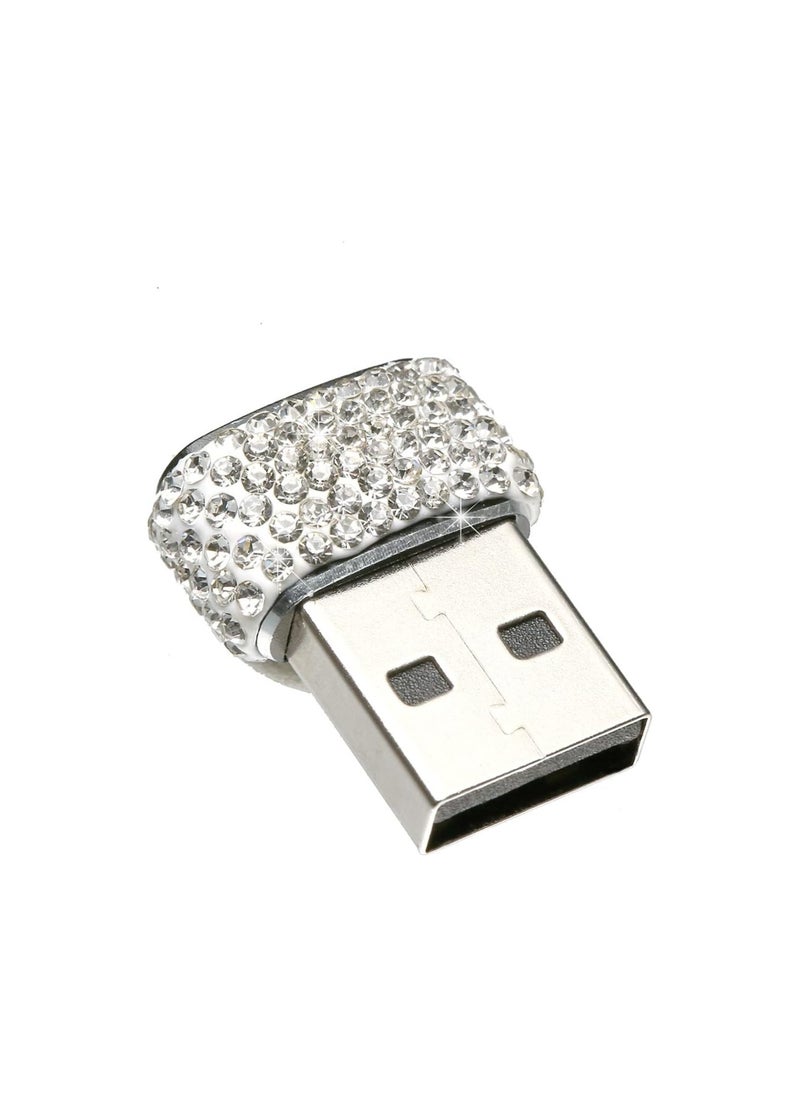 Generic - 2pcs Bling USB C Female to USB A Male Adapters, Type C to USB A Converter with Crystal Diamonds Bling Rhinestones, USB A to USB C Charger Cable Adapter for iPhone,Airpods iPad pro Samsung Galaxy etc. - Image 1