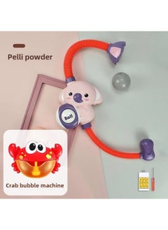 Children's Bath Toy Elephant Koala Electric Shower Sprinkler Water Sprinkling Bath Internet Red Same-Specifications:Pink Elephant Shower Rechargeable Version + Electric Crab Bubble Machine