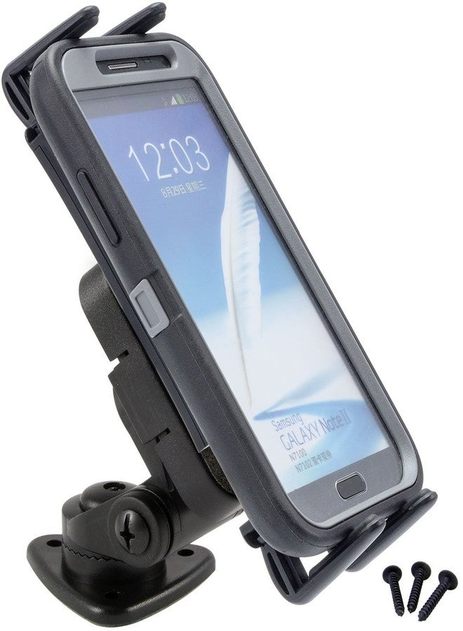 ARKON Mounts Adhesive Phone and Tablet Car and Truck Mount | Universal Phone Holder | Adhesive or Drill Mount | Compatible with iPhone, Galaxy, Note, Pixel, and more - Image 2