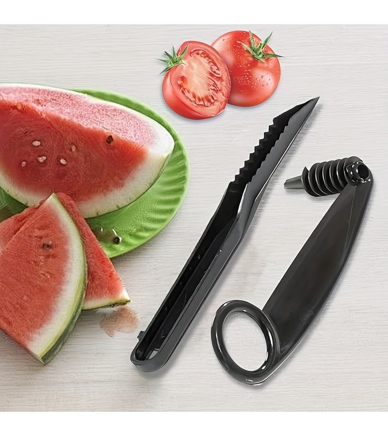 مجموعة قطاعة خضروات متعددة الوظائف بشفرة حلزونية على شكل حرف V - Image 2