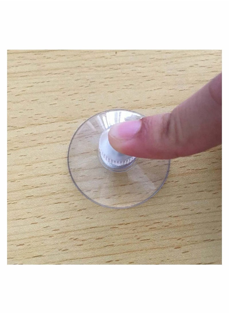 Y&D 10pcs Suction Cup Glass Pads 40mm Clear PVC Strong Sucker Holder with Screw Nut for Car Shade Cloth Bathroom Wall Door Window  - Image 2