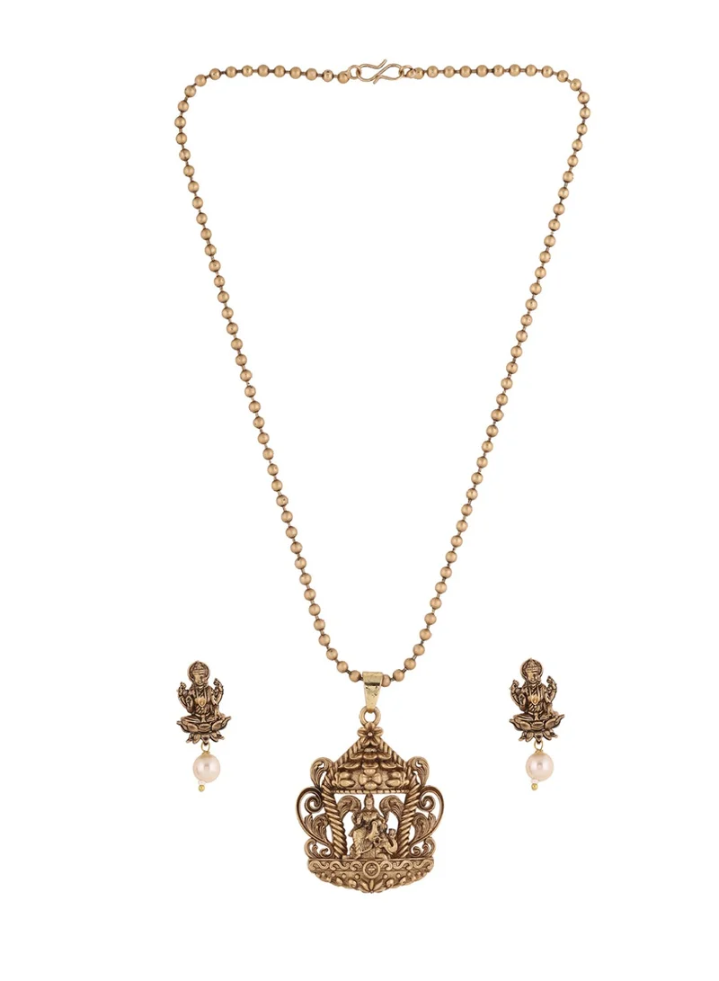 Priyaasi Kundan Floral Layered Haram Jewellery Set